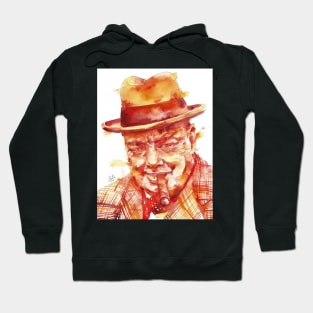 WINSTON CHURCHILL - watercolor portrait .1 Hoodie